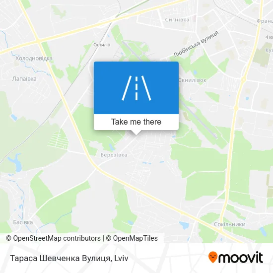 Тараса Шевченка Вулиця map
