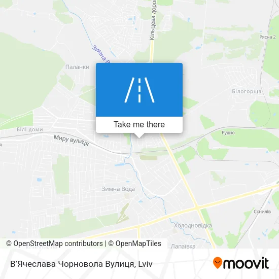 В’Ячеслава Чорновола Вулиця map