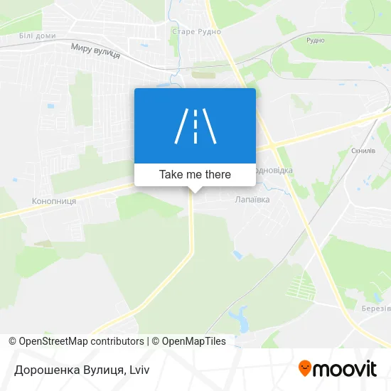 Карта Дорошенка Вулиця