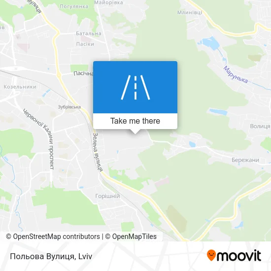 Польова Вулиця map