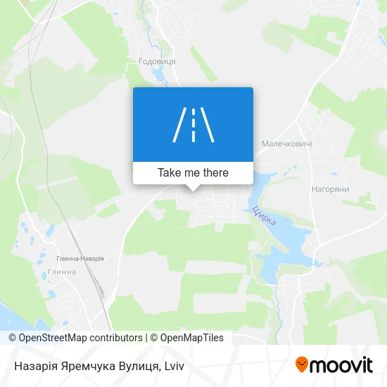 Карта Назарія Яремчука Вулиця