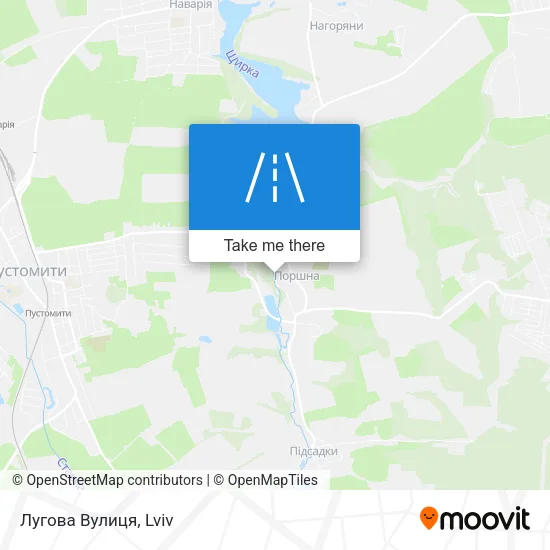 Лугова Вулиця map