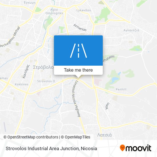 Strovolos Industrial Area Junction map