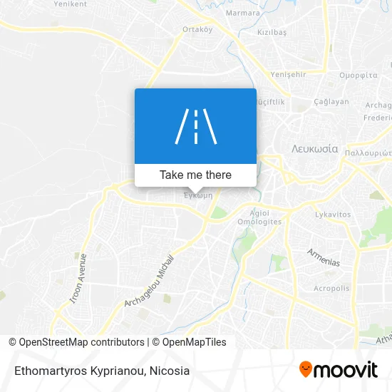 Ethomartyros Kyprianou map