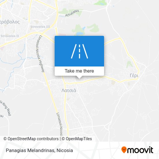 Panagias Melandrinas map