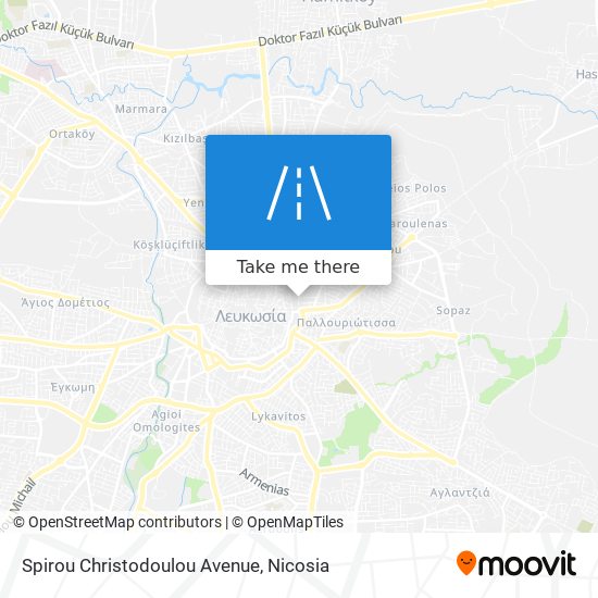 Spirou Christodoulou Avenue map