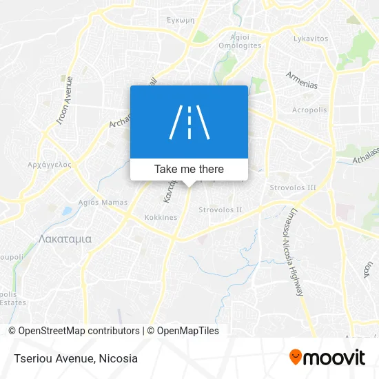 Tseriou Avenue map