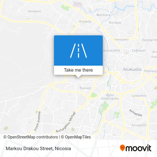 Markou Drakou Street map