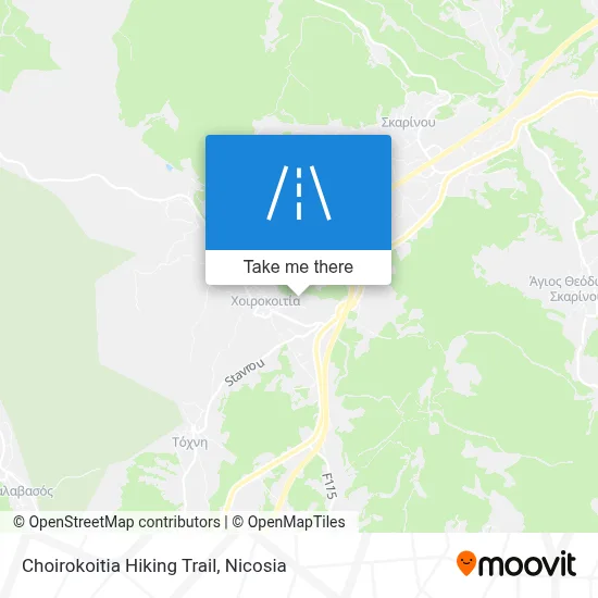 Choirokoitia Hiking Trail map