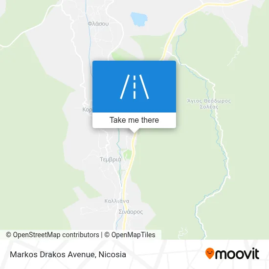 Markos Drakos Avenue map