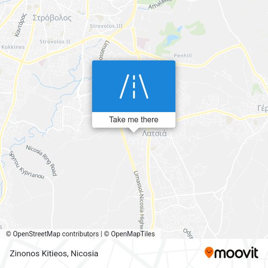 Zinonos Kitieos map