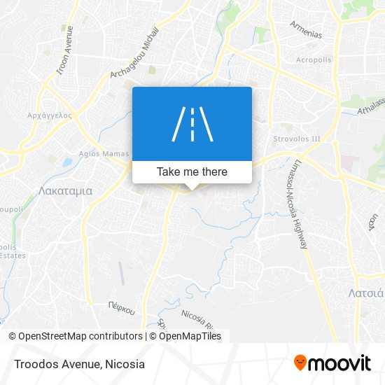 Troodos Avenue map