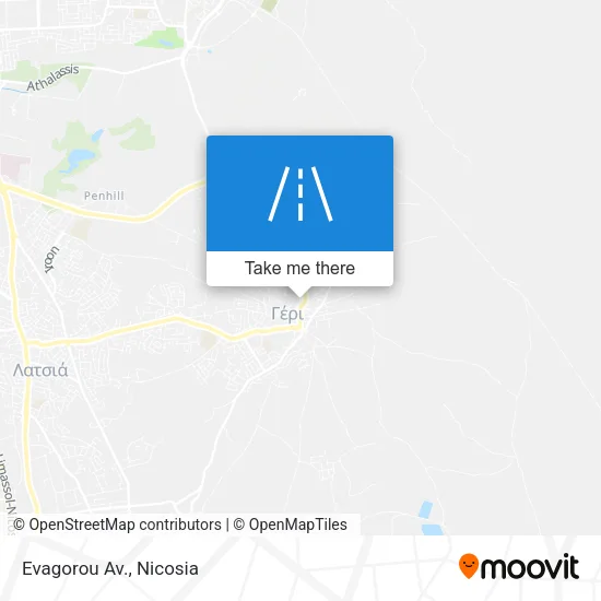 Evagorou Av. map