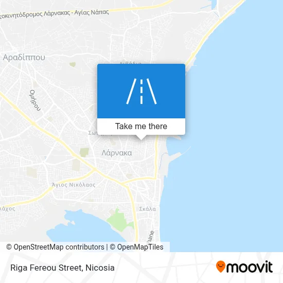 Riga Fereou Street map