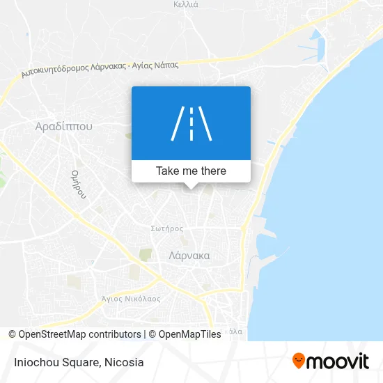 Iniochou Square map