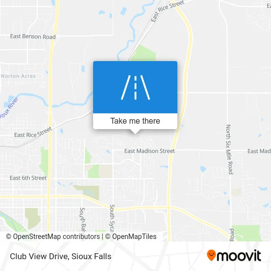 Club View Drive map