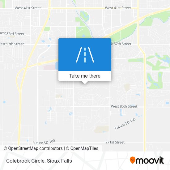 Mapa de Colebrook Circle