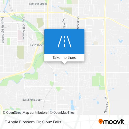 E Apple Blossom Cir map