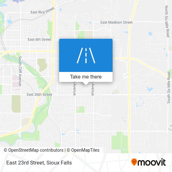 Mapa de East 23rd Street