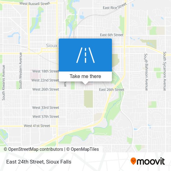Mapa de East 24th Street