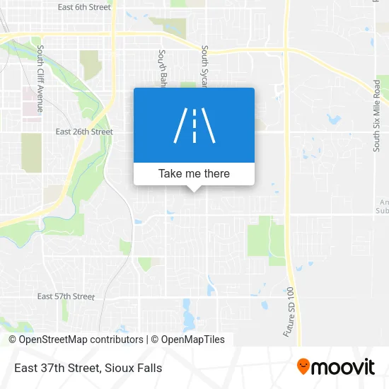 East 37th Street map