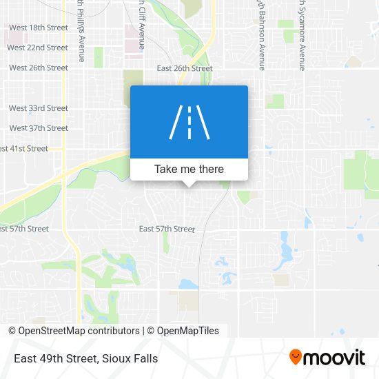 Mapa de East 49th Street