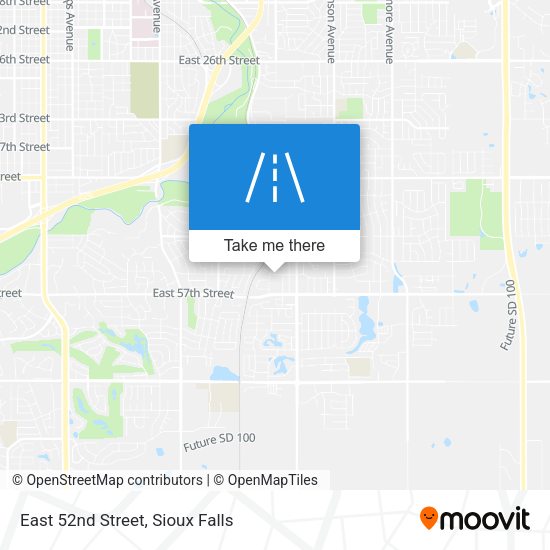 East 52nd Street map