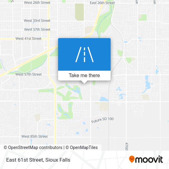 East 61st Street map