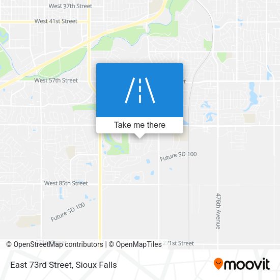 East 73rd Street map