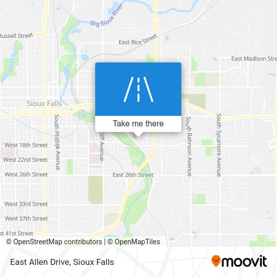 Mapa de East Allen Drive