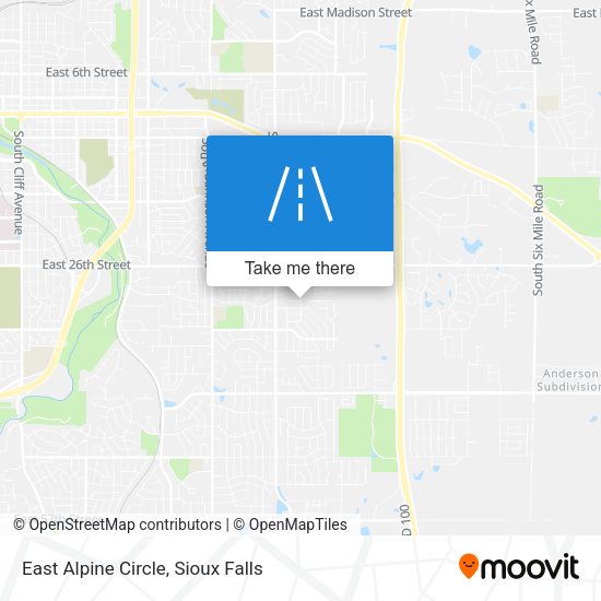 East Alpine Circle map