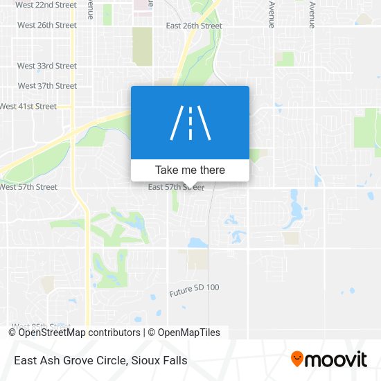 Mapa de East Ash Grove Circle