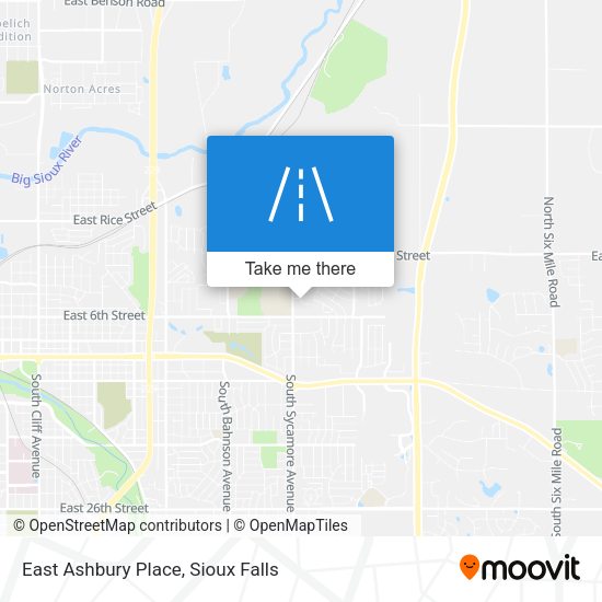 East Ashbury Place map