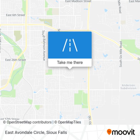 Mapa de East Avondale Circle