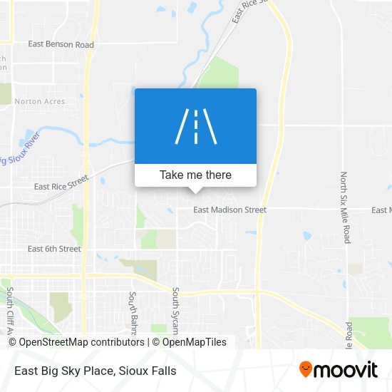 East Big Sky Place map