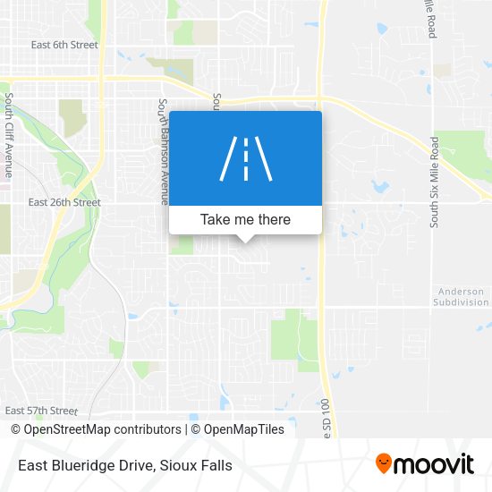 Mapa de East Blueridge Drive