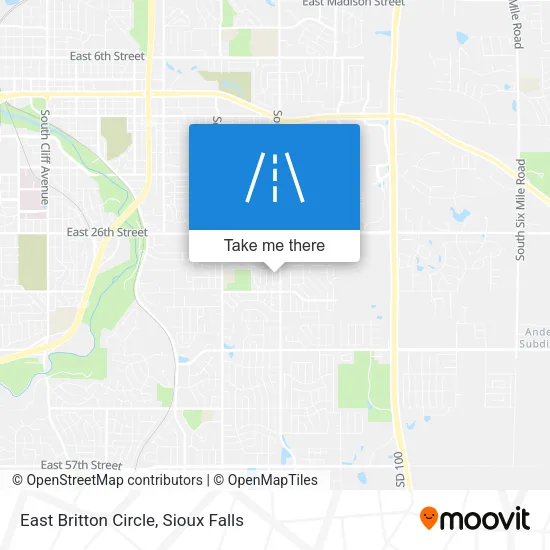 East Britton Circle map