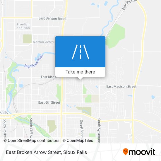 Mapa de East Broken Arrow Street