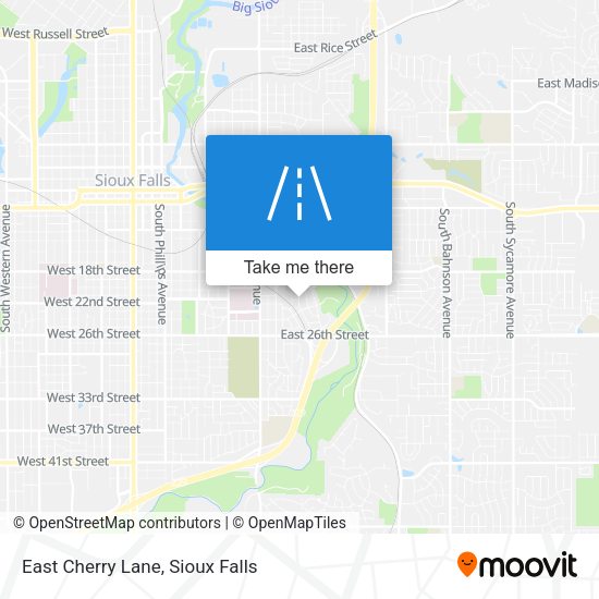 East Cherry Lane map