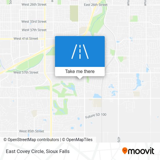 East Covey Circle map