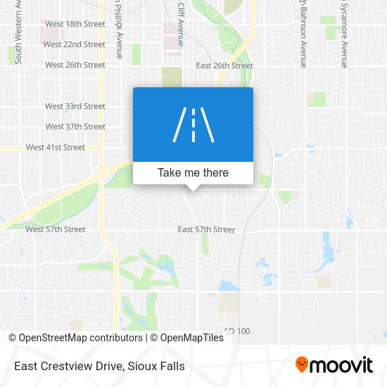 East Crestview Drive map