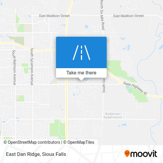 East Dan Ridge map