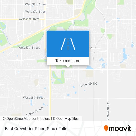 East Greenbrier Place map
