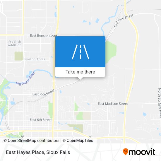 Mapa de East Hayes Place