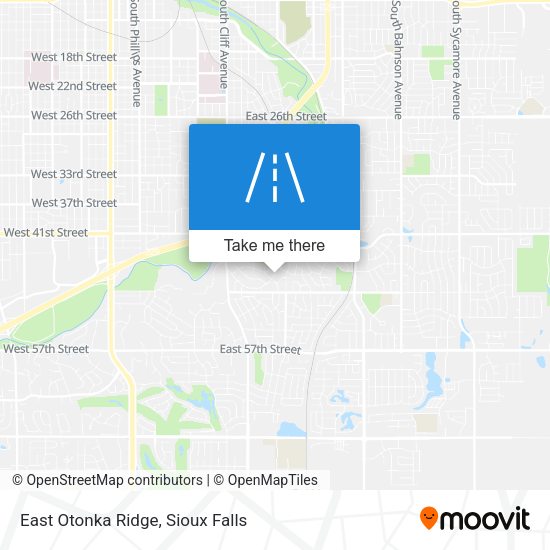 East Otonka Ridge map