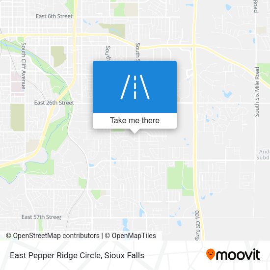 Mapa de East Pepper Ridge Circle