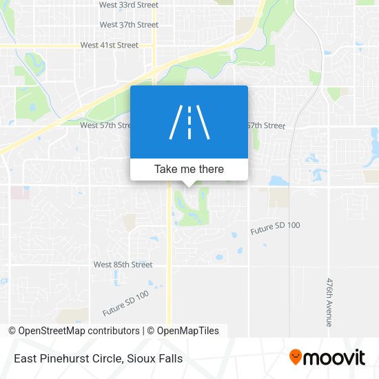 Mapa de East Pinehurst Circle