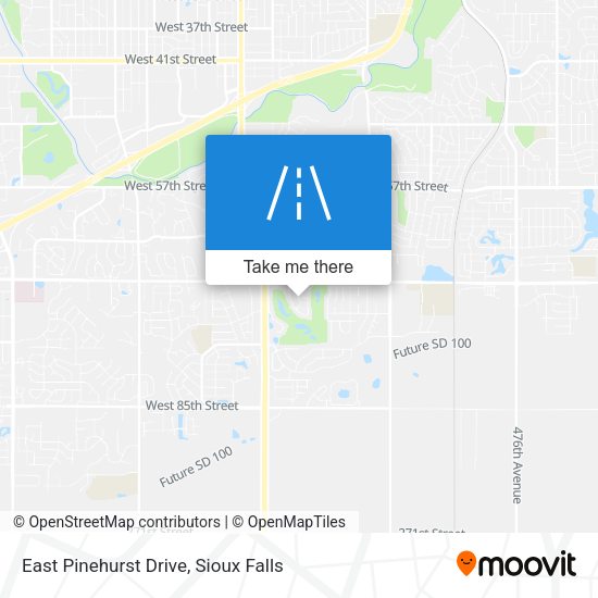 East Pinehurst Drive map
