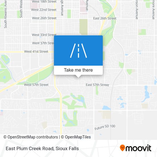 East Plum Creek Road map