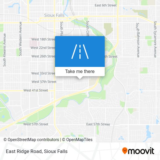 East Ridge Road map